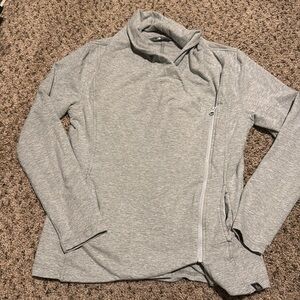 Women’s Large Northface grey side zip top